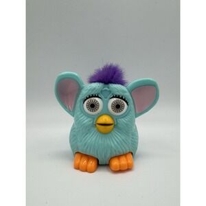 Vintage 1998 McDonalds Happy Meal Toy Blue Mohawk Plastic Furby